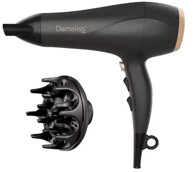 Uscător de păr Demeliss - Ultra Series 21348, 2200W, 3 trepte, negru