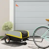 Gossi remorca pentru biciclete, negru si galben, 30 kg, fier
