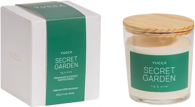 Lumânare parfumată Yucca - Secret Garden, 210 g