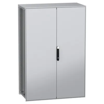 Dulap modular, cu montaj pe pardoseala, PanelSeT SFN, din otel decarbonizat(verde), 1800x1200x600mm, IP55, cu placa de montaj, 2 usi