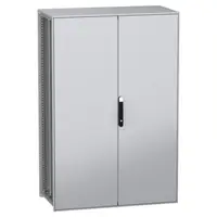 Dulap modular, cu montaj pe pardoseala, PanelSeT SFN, din otel decarbonizat(verde), 1800x1200x600mm, IP55, cu placa de montaj, 2 usi