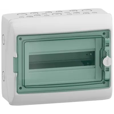 Tablou electric aparent Kaedra, Ip 65, 1 X 12 module, usa transparenta Schneider 13981