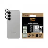 Folie de protectie Camera Spate PanzerGlass Hoops pentru Samsung Galaxy S25 S931, Sticla Securizata, Neagra