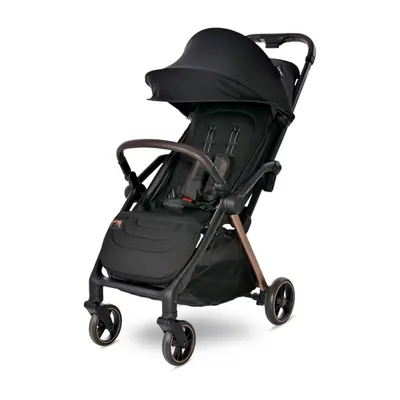 Carucior pentru nou-nascut autofold, Lorelli Loret, ultra-light, pana la 22 kg, Black Jasper