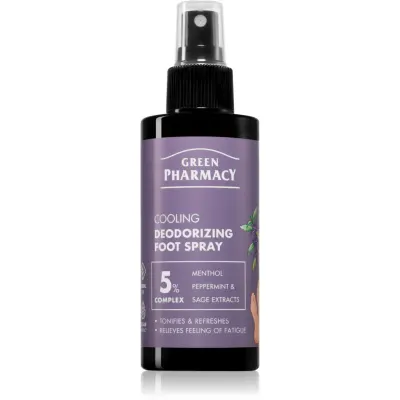 Green Pharmacy Foot Care Cooling Deodorizing Foot Spray deodorant pentru tălpile picioarelor 150 ml