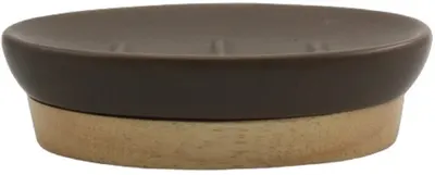 Suport pentru săpun Inter Ceramic - Marley, 13.5 x 9.7 x 3.5 cm, maro
