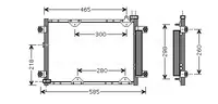 Condensator climatizare (cu uscator) potrivit SUZUKI GRAND VITARA I 1.6-2.5 03.98-12.03