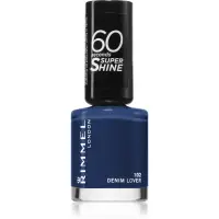 Rimmel 60 Seconds Super Shine lac de unghii culoare 102 Denim Lover 8 ml