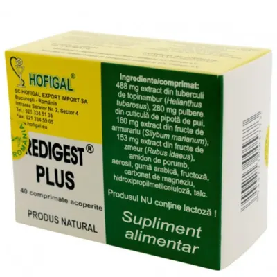 Redigest Plus, Hofigal | 40 comprimate
