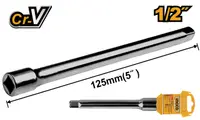 Prelungitor Tubulara 125mm 1/2'' INGCO HEB12051 – Extindere Precisa in Spatii Restranse
