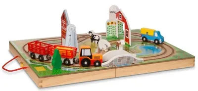 Set de joaca din lemn Melissa & Doug - Cutie, ferma