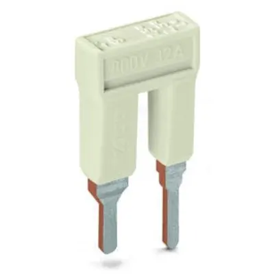 Step-down jumper; insulated; from 6/4 mm² to 4/2.5/1.5 mm²; Nominal current 32 A; light gray