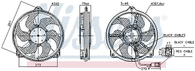 Ventilator Radiator (cu Carcasa) Potrivit Citroen Berlingo Minivan, C5 I, C8, Jumpy Ii; Fiat Scudo, Ulysse; Lancia Phedra; Peugeot 807, Expert, Expert Tepee 1.6d-3.0 07.98
