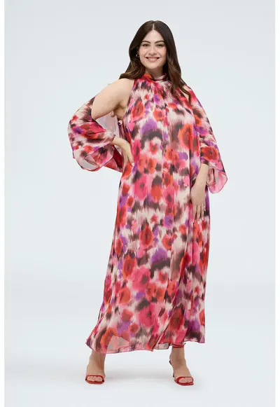 Cardigan cu imprimeu floral - Multicolor