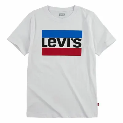 Tricou cu Mânecă Scurtă Copii Levi's Sportswear Logo Alb
