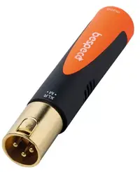 Adaptor Bespeco - SLAD125, XLR - 6,3 mm, negru/portocaliu