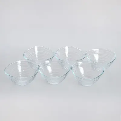 Set 6 boluri din sticla pentru aperitive