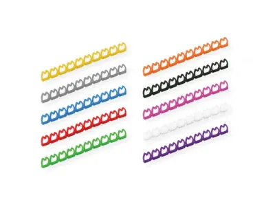 Set 100 clips marcare cablu 4 - 5.5mm Multicolor, Value 25.99.5255