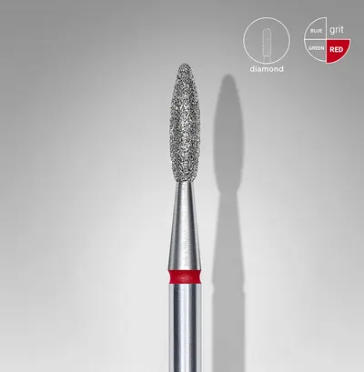 STALEKS Capat de freza diamantat flacara rosu, FA10R021/8