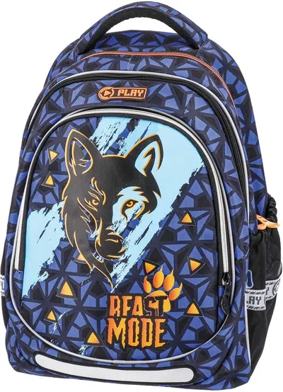 Ghiozdan școlar Play Maxx - Wolf, 1 compartiment