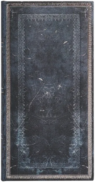 Caiet de notițe Paperblanks Old Leather - Inkblot, 9.5 x 18 cm, 88 foi