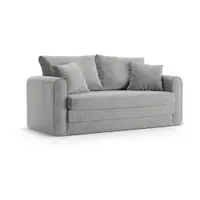 Canapea gri deschis extensibilă 158 cm Lido – Micadoni