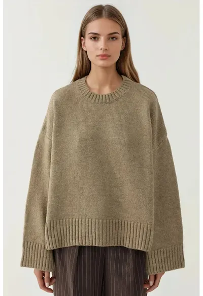 Pulover dama - gros - extra moale - Natural