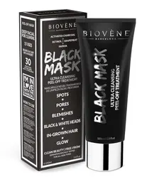 Masca neagra pentru curatare profunda peel-off Black Mask, 100ml, Biovene