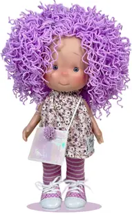 Papusa - Pippa Purple Wool cu miros de vanilie,23 cm