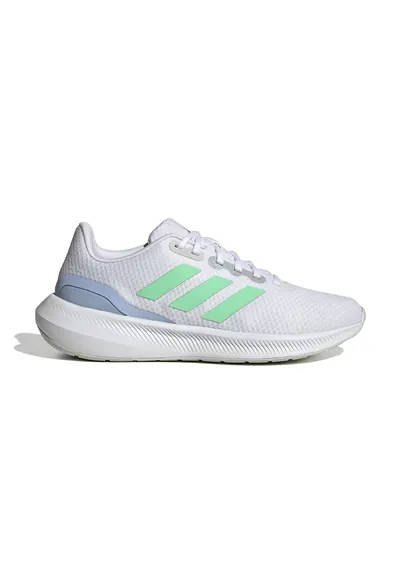 Pantofi cu insertii sintetice pentru alergare Runfalcon 3.0 - Alb/Verde lime