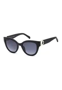 Ochelari de soare cat-eye cu lentile in degrade - Auriu/Negru