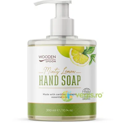 Sapun Lichid pentru Maini cu Menta si Lamaie Bio 300ml