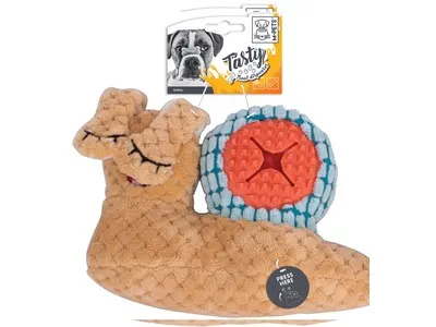 Jucărie pentru câini M-PETS SNAIL: din pluș, cu dozator de hrană