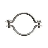 Brida Banda pentru Stalpi Rotunzi Ø 42.4 Mm Ø 1.25 Inch Acoperire Vopsit Ral 6005