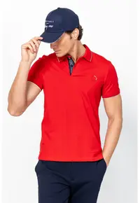 Tricou din bumbac Dandy - Rosu vermillion