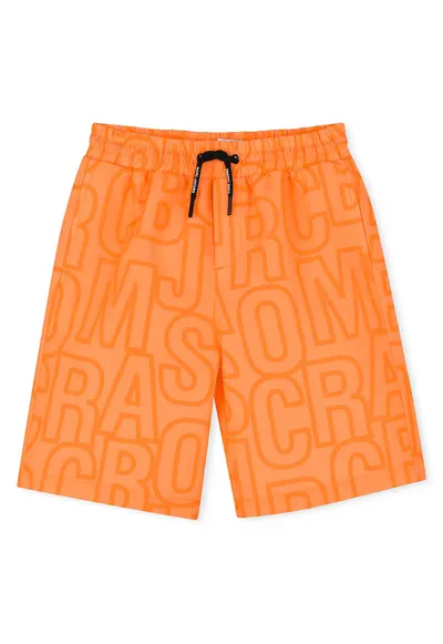 Pantaloni scurti de baie baieti W60508 - Poliester - Portocaliu - Portocaliu