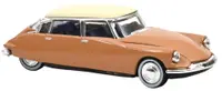 Model de colecționar NOREV Modern: Mașini - Citroen DS 19 1959 Ecaille Blonde with white roof