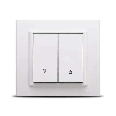 Intrerupator Jaluzele ST Alb Ovivo Mina, 401-010200-216