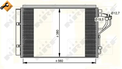 Radiator clima AC cu uscator HYUNDAI ELANTRA, I30; KIA CEE D, PRO CEE D 1.4-1.8 dupa 2010