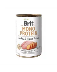 BRIT Mono Protein Turkey & Sweet Potato 400 g Hrana umeda caini adulti, cu curcan si cartofi dulci