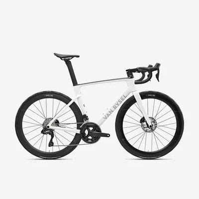 Bicicletă de șosea Shimano 105 Di2 2x12v senzor de putere RCR Alb