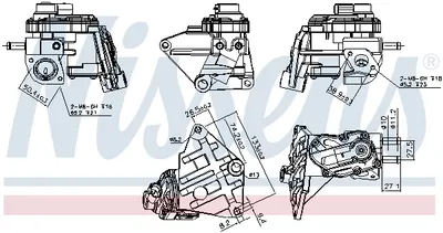Supapa Egr Potrivit Audi A3; Seat Altea, Altea Xl, Leon, Toledo Iii; Skoda Octavia Ii; Vw Eos, Golf Plus V, Golf V, Jetta Iii, Passat B6, Touran 2.0 05.03-11.10