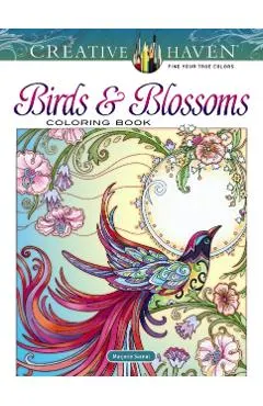 Creative Haven Birds and Blossoms Coloring Book