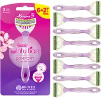 Wilkinson Sword Xtreme3 Set de aparate de ras pentru femei My Intuition Comfort, 6 + 2 bucăți