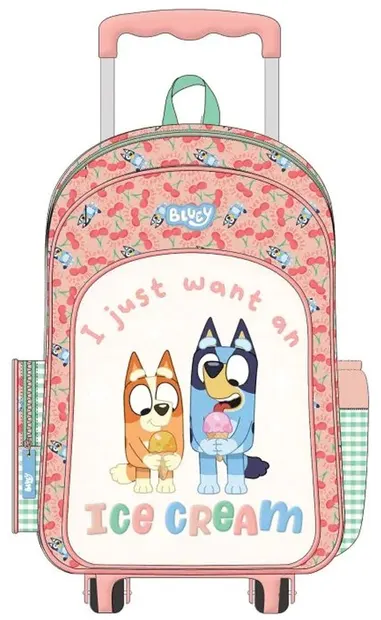 Ghiozdan cu roți Graffiti Bluey - Ice Cream