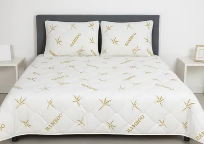 Pilota matlasata Somnart Bambus Confort din microfibra, primavara toamna 200 x 220 cm, 350 g