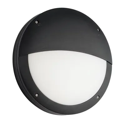 Aplica pentru iluminat decorativ exterior, Luik eyelid black textured casing