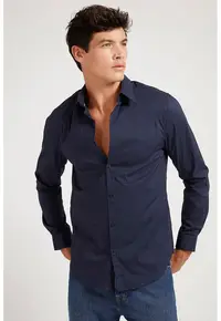 Camasa slim fit - Bleumarin