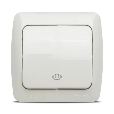 Eva Intrerupator Sonerie PT IP54 Alb