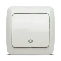 Eva Intrerupator Sonerie PT IP54 Alb